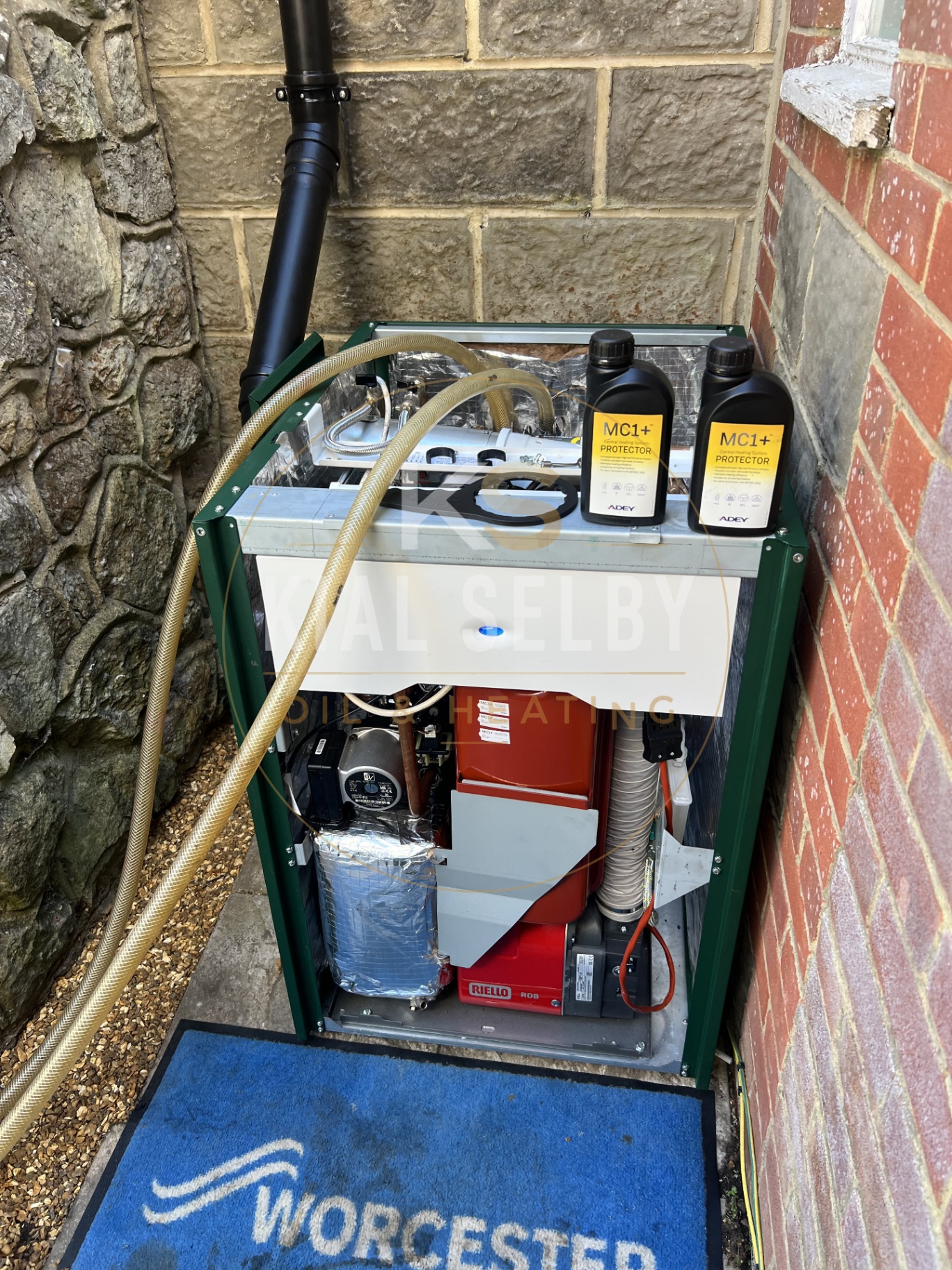Riello burner service with system protector