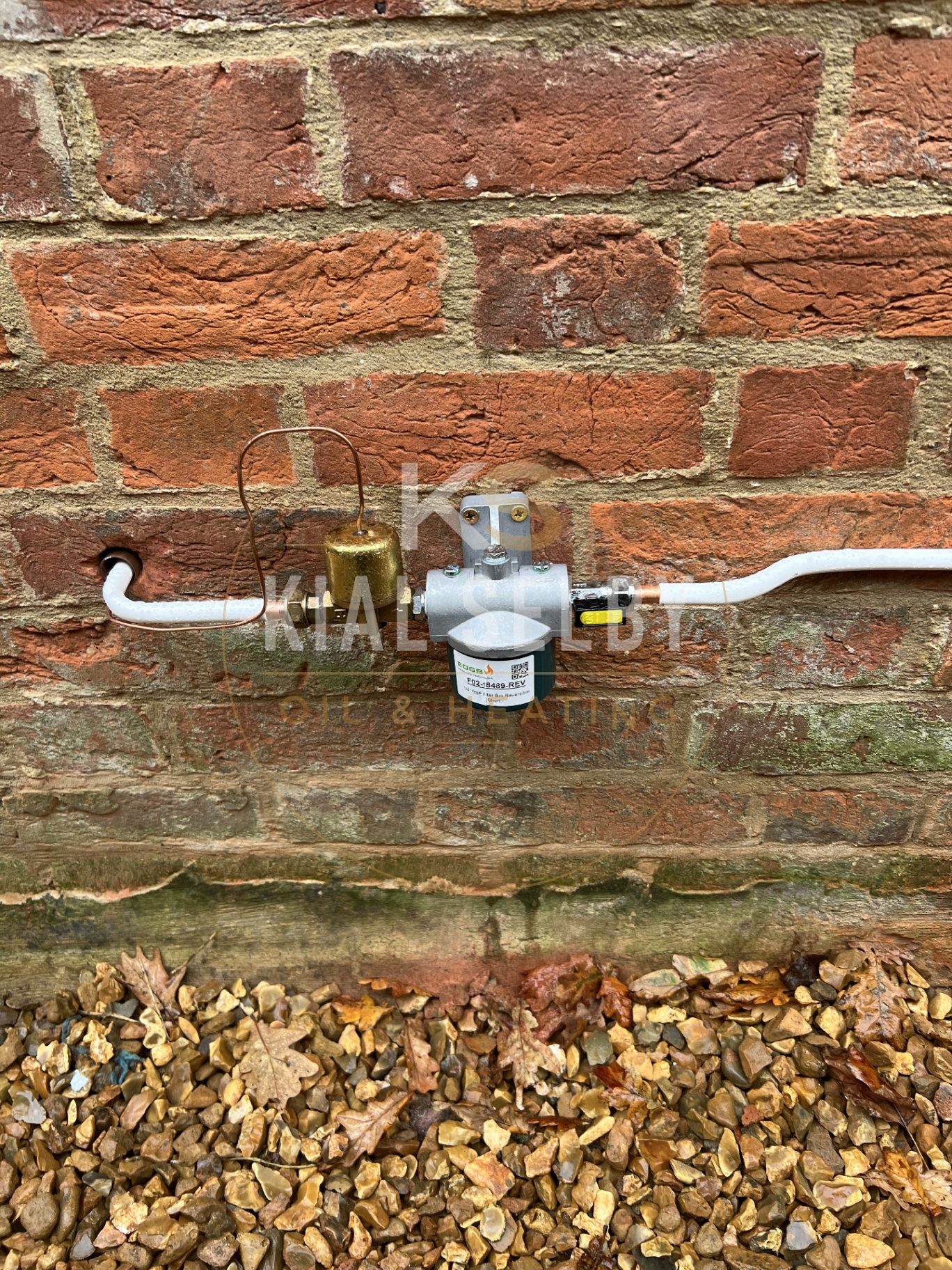 External oil filter & fire valve installation