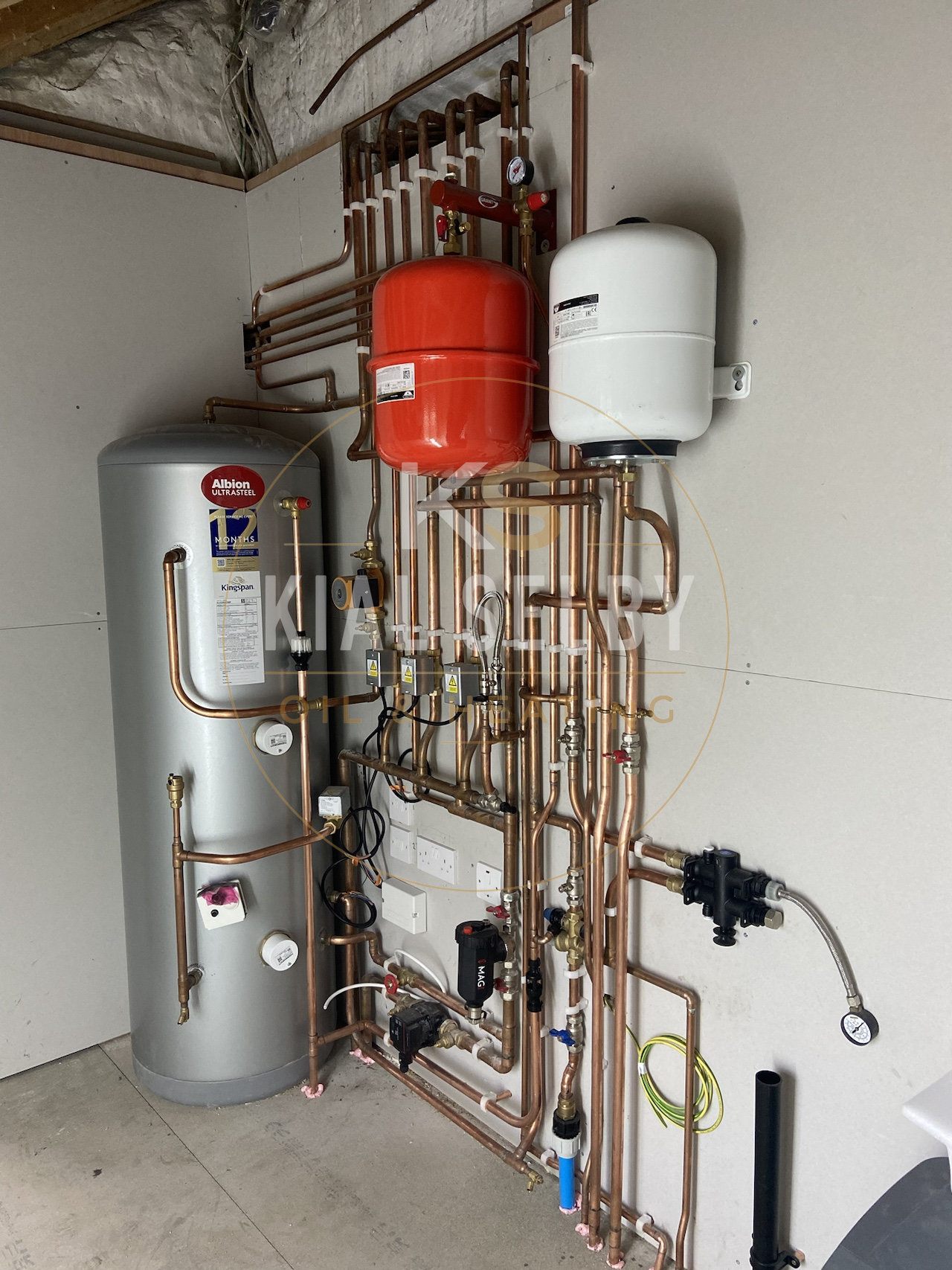 Full plant room — cylinder & manifolds