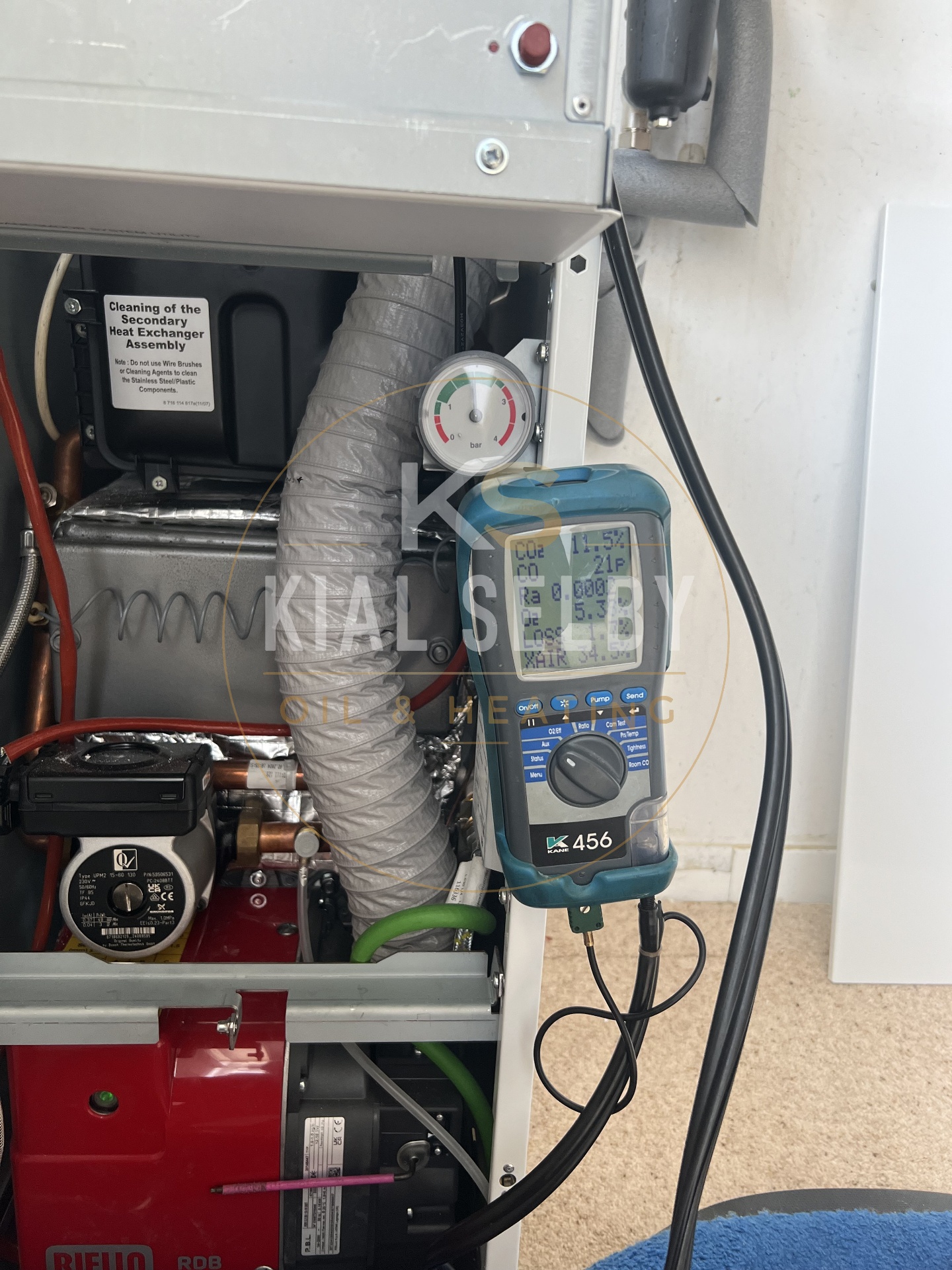 Live combustion analysis during commissioning