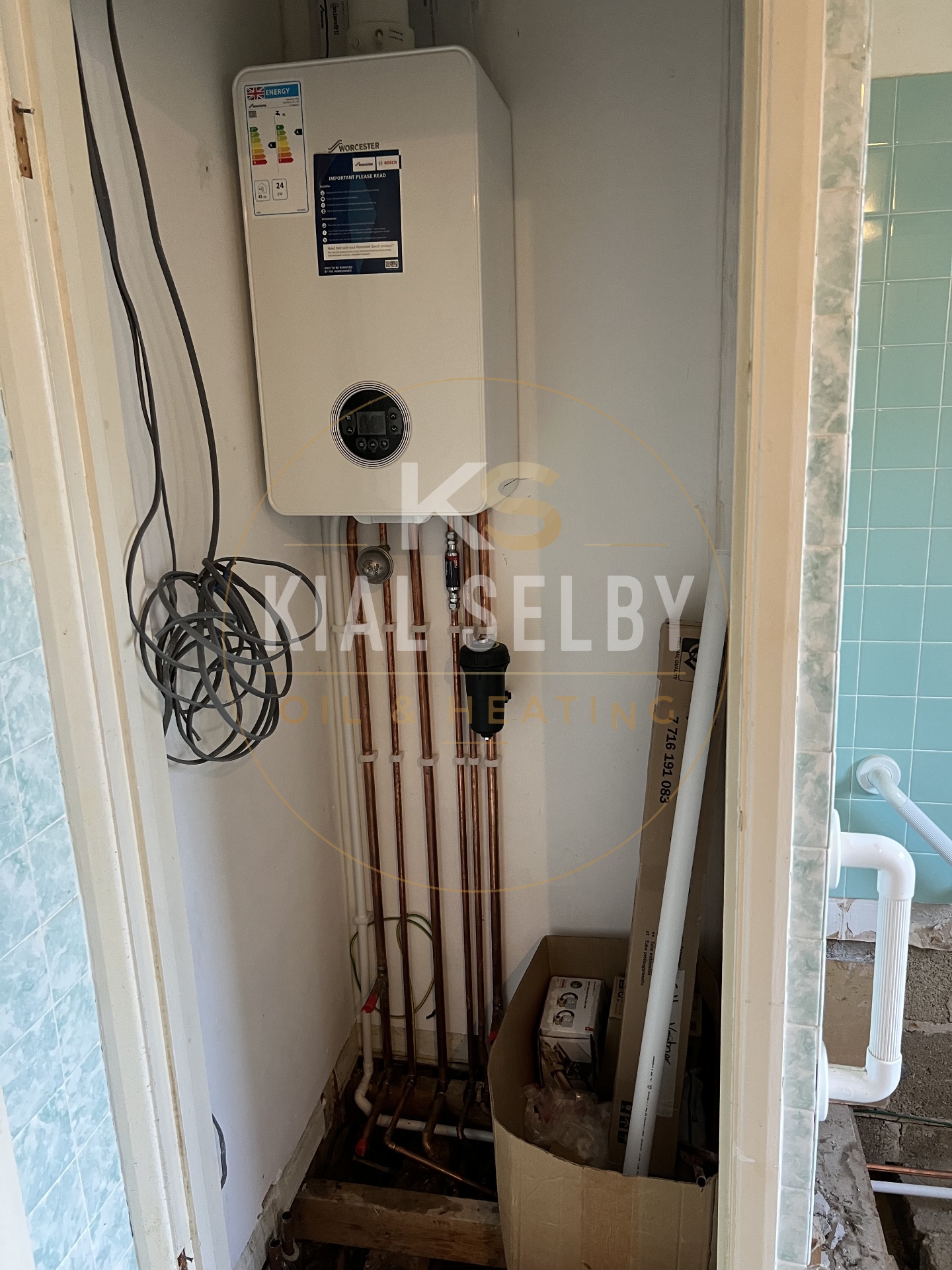 Worcester Bosch boiler swap with copper pipework