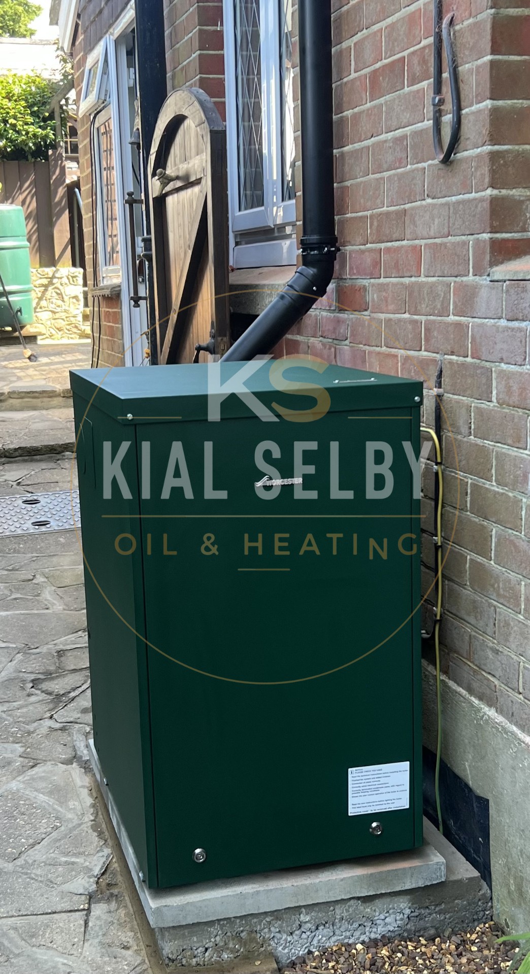External Worcester oil boiler installation